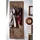 MASSIVMOEBEL24.DE Wandgarderobe Sheesham 55 x 3 x 150 cm Grau Geölt