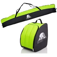 Rawstyle Skitasche Kombi Set 180cm schwarz-hellgrün