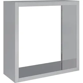 vidaXL Kaminholzregal Verzinkter Stahl 100 x 40 x 100 cm Grau