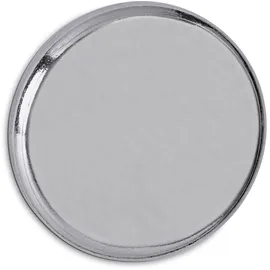 Maul Magnet silber, Metall Ø 2,5 x 0,9 cm, 1 St.