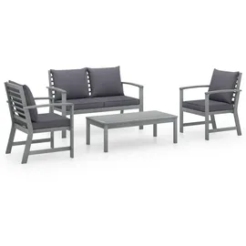 vidaXL Garten-Lounge-Set 4-tlg. grau/dunkelgrau 311825