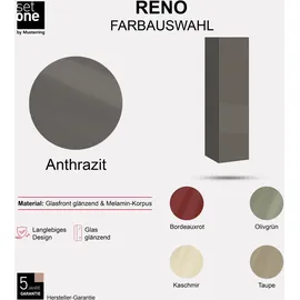 Set One by Musterring Hängeschrank Reno Glas Grau Anthrazit