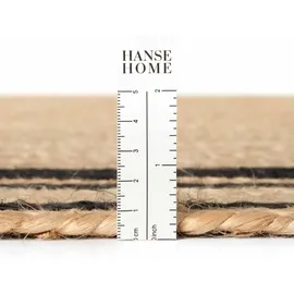 HANSE HOME Looma Juteteppich", natur, gold, schwarz, B:200cm H:7mm L:300cm, Jute Teppiche, Teppich, Handgewebt, Jute Naturteppich, Boho, Wohnzimmer, Schlafzimmer