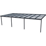 Gutta Terrassendach Premium 914 x 406 cm anthrazit/polycarbonat weiß gestreift