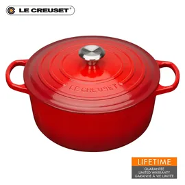 Le Creuset Signature Bräter 26 cm rund kirschrot