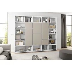 Standregal FIF MÖBEL "TOR501-1", beige (creme weiß, beige matt), Regale, Breite 272 cm
