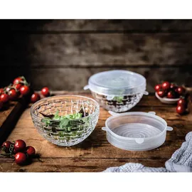 Nachtmann Vorratsschalen, Transparent, Glas, 15x8x15 cm, mit Silikondeckel 2er Set