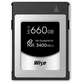 Wise CFexpress 4.0 Type B Pro 660GB 3400MB/s Mk-II