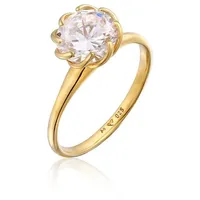 Elli Ring 925 Sterling Silber Verlobungsring in Gold |