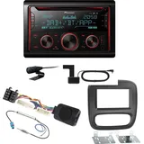 Pioneer FH-S820DAB USB DAB+ MP3 Digitalradio Einbauset für Opel Vivaro B