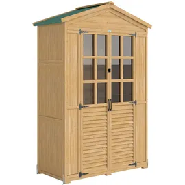 Outsunny Geräteschrank 0,6 x 5,75 m Hellbraun