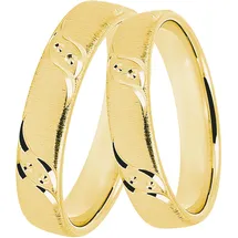 DOOSTI Trauring »Schmuck Geschenk Silber 925 Trauring Ehering Partnerring LIEBE«, 87868815-70 gelbgoldfarben