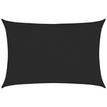 vidaXL Sonnensegel 160 g/m2 Schwarz 3,5x4,5 m HDPE