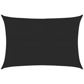 vidaXL Sonnensegel 160 g/m2 Schwarz 3,5x4,5 m HDPE