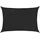 vidaXL Sonnensegel 160 g/m2 Schwarz 3,5x4,5 m HDPE