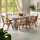 Tectake Armlehnstuhl Rattan lackiert Boho-Stil