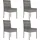 vidaXL Gartenstuhl 50,1 x 98,6 x 46,3 cm grau 4 St.