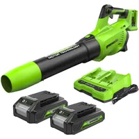 Greenworks 48V(2x24V) Axial Akku Laubbläser mit bürstenlosem Motor, Turbofunktion,