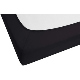 biberna 0077866 Jersey-Elastic 90 x 190 - 100 x 220 cm schwarz