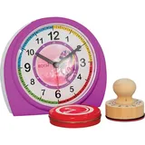 ROTH 89270, Lernuhr mit Stempelset - Einhornportrait