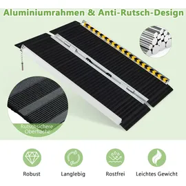 Costway Rollstuhlrampe 91 x 74 cm 272 kg
