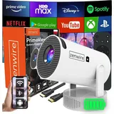 Tragbarer Mini-Projektor - Android - WLAN - Projektor - Full HD - Bluetooth - mit Akku