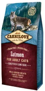 Carnilove Sensitive & Long Hair zalm kattenvoer  6 kg