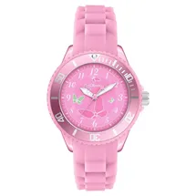 s.Oliver Schmetterling Quarzuhr 34 mm Silikonarmband Rosa