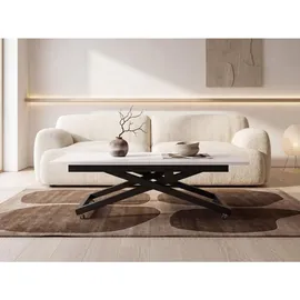 WFL GROUP Axen Weiß Laminat 120-160 x 80 x 38-75 cm