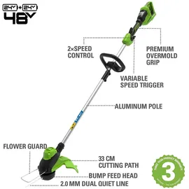 Greenworks G24X2LT ohne Akku