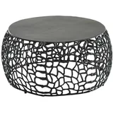 KADIMA DESIGN Couchtisch ASTLUX: Aststruktur, lackiertes Aluminium, handgefertigt, Anti-Rutsch-Noppen, Ablagefläche.