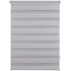 Ondeco Doppelrollo Just Klemmfix  Seitenzugrollo Blickdicht Klemmfix Farbe: Grau, Größe: 90x160 cm