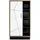 Quartier Highboard 85,4 x 160,5 cm Braun/Schwarz/Weiß