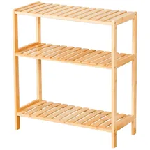 Karat Bambus-Standregal 3 Etagen 0 x 0 x 0 cm Braun