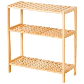 Karat Bambus-Standregal 3 Etagen 0 x 0 x 0 cm Braun