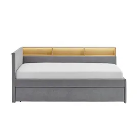 Möbel Kraft Polsterbett 112 x 210 cm Grau