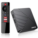 GREVA Android 13.0 TV Box, Android Box 4GB RAM 32GB ROM RK3528mini Quad-Core 64bit Cortex-A53 chip, 8K UHD-Auflösung 2.4GHz/5.8GHz WiFi6 10/100M LAN Enternet Bluetooth 5.0 Smart TV Box