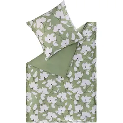 SCHÖNER WOHNEN-Kollektion Bettwäsche Fleur 155 x 220 cm Satin Grün