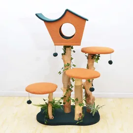 fudajo Kratzbaum 135 cm grün