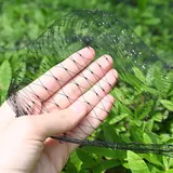 LINSOCLE 4x15m Vogelnetze Vogelschutznetz Engmaschig Netz Garten Vogelabwehr für Obstbäume Erdbeer Kirschenbaum, Schutzes von Pflanzen von Vögeln mit Schutz(Schwarz)