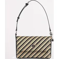 GUESS Schultertasche Simona natural/black