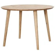 Lomadox Esstisch rund, 105cm Durchmesser, Wildeiche massiv geölt, TARVA-69