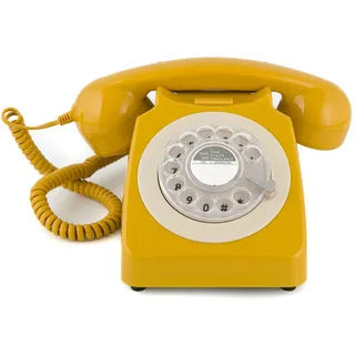 GPO  GPO Retro-Telefon 746ROTARY, Telefon Gelb-