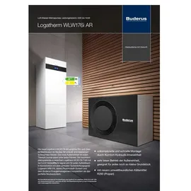 Buderus Logaplus WLW176i-7 AR TP70 Luft/Wasser-Wärmepumpe 7 kW