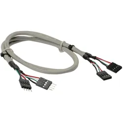 InLine USB 2.0 Verl. - intern - 2x 4pol Pfostenstecker / Pfostenbuchse - 0,60m