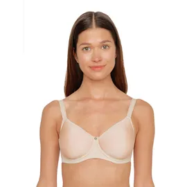 SUSA Spacer BH mit Bügel Catania I Damen-BHS aus atmungsaktivem Spacer Material I Angenehmes Hautgefühl I Cups ohne Naht vorgeformt I Pure beige), Stoff, Obermaterial: 50% Polyamid PA. 30% Polyester PES. 20% Elasthan EL., BHs T-Shirt-BH