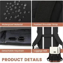 luxuskollektion Schulrucksack unifarben wasserdicht