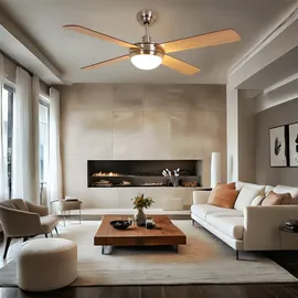 V-Tac Deckenventilator 132 cm Deckenventilator Silber