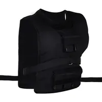 Homcom Trainingsweste Gewichtsweste Verstellbar, Krafttraining Fitness, Oxford, Eisen Schwarz 36 x 52 cm