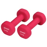 OnWay 2 x 0,5 kg Neopren-Hantel Set rot OW1001-05k
